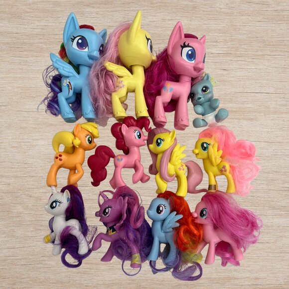 Hasbro Other - Lot of 12 My Little Pony MLP Toy Figures Girl's Hasbro Play Action Figure